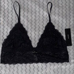 NWT Lulu's Black Lace Bralette